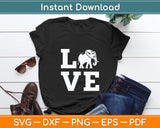 I Love Elephants Funny Svg Digital Cutting File