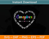 I Love My Caregiverlife Svg Design Digital Cutting File