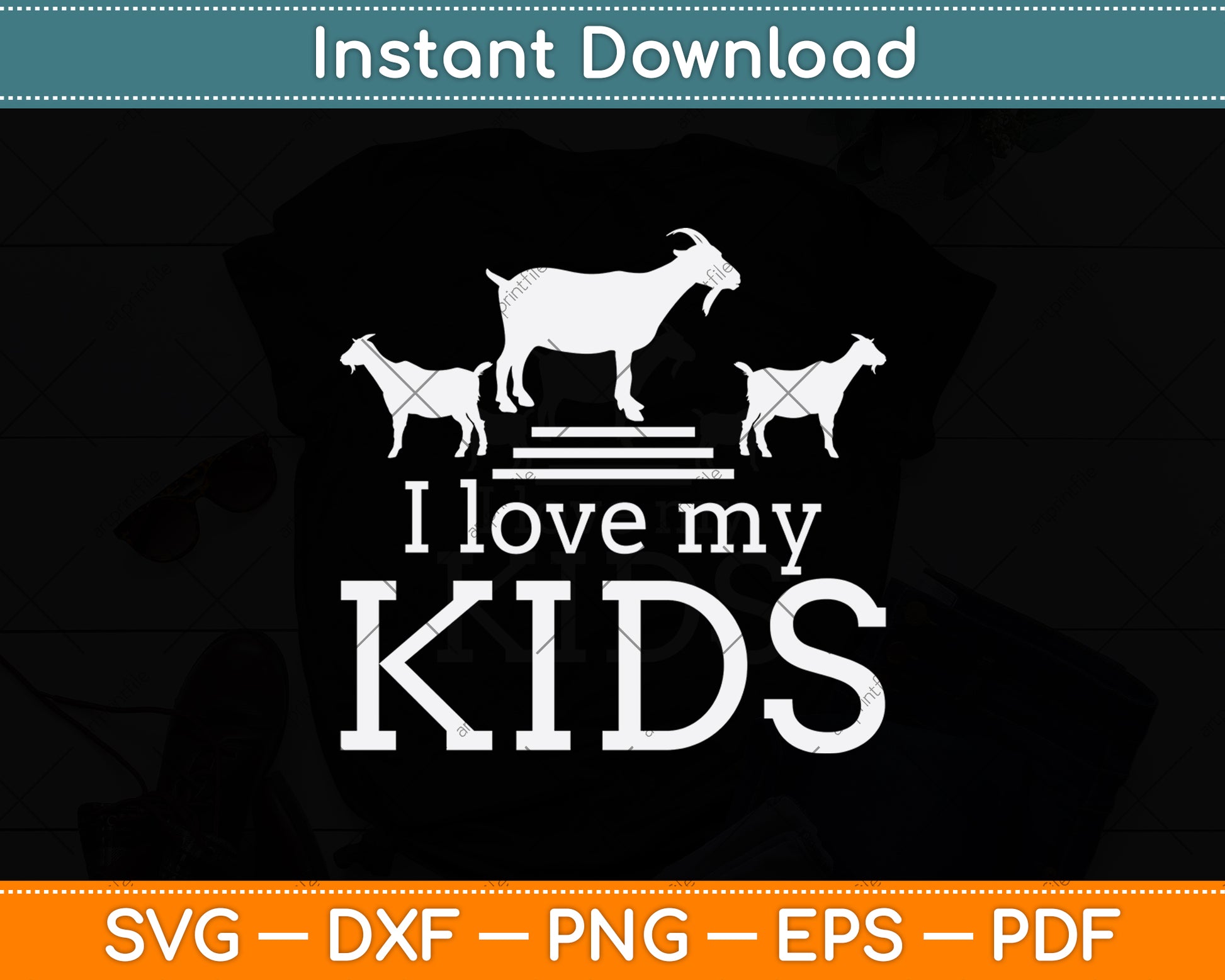 I Love My Kids Svg Digital Cutting File