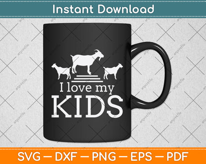 I Love My Kids Svg Digital Cutting File