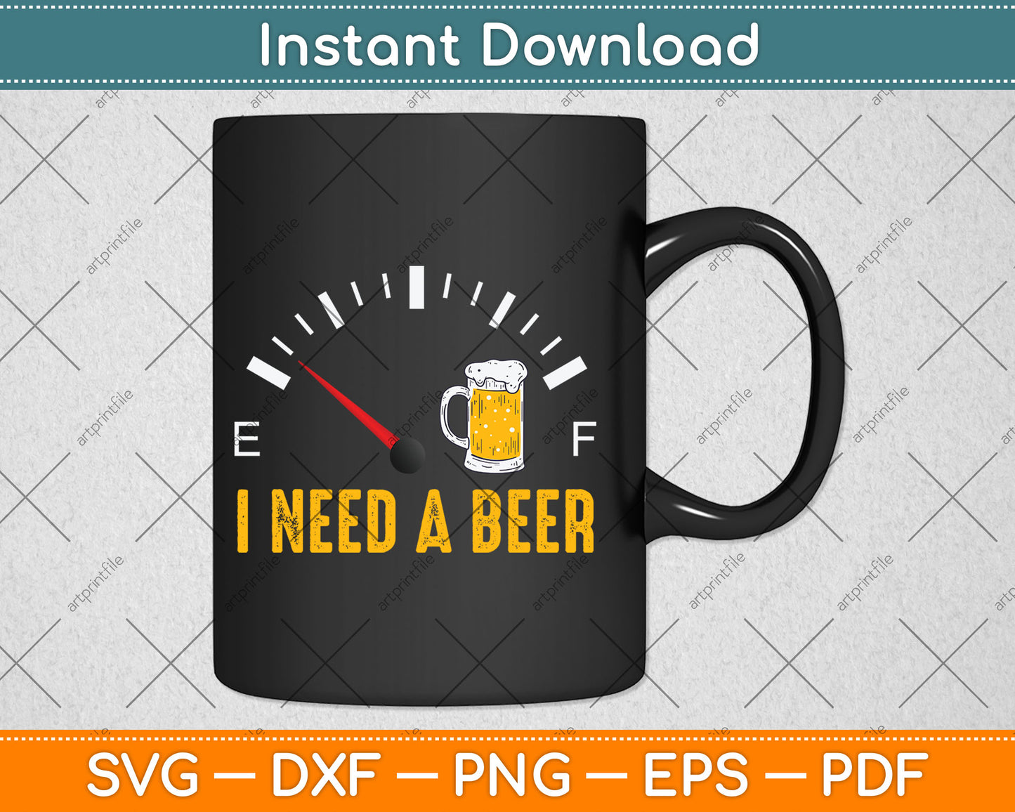 I Need A Beer Meter Alcohol Drinking Funny Brewing Hops Svg Digital Cutting File