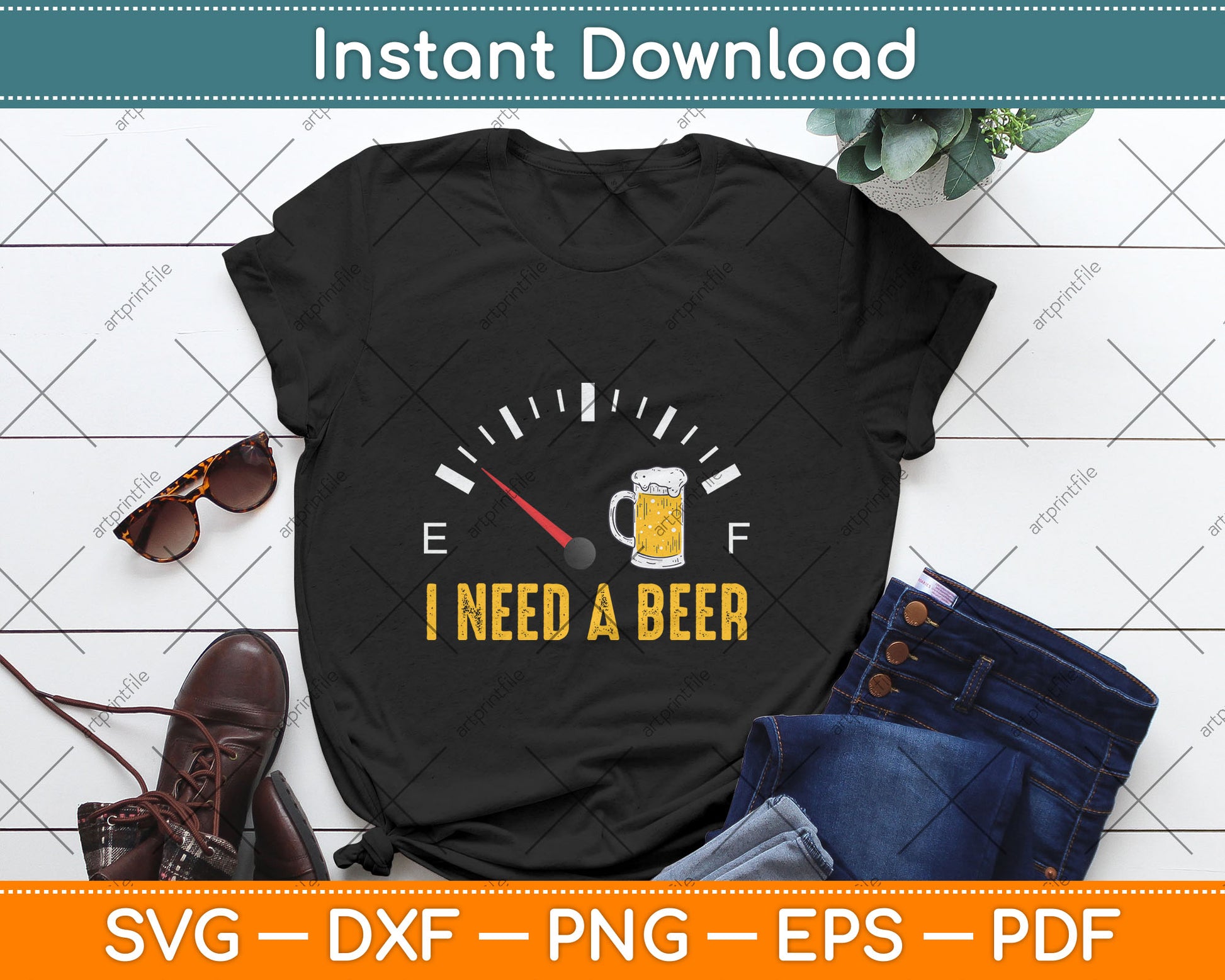 I Need A Beer Meter Alcohol Drinking Funny Brewing Hops Svg Digital Cutting File