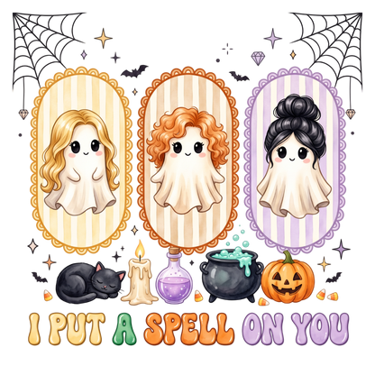 I Put A Spell On You Halloween Ghost PNG