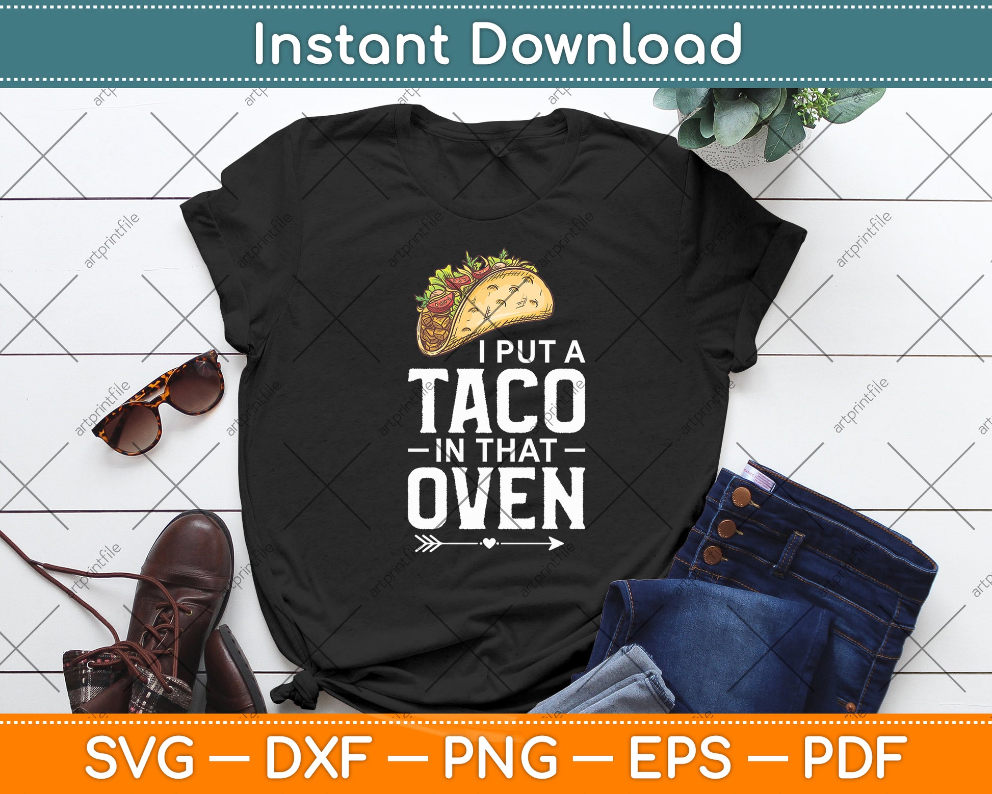 I Put A Taco In That Oven Pregnancy Cinco De Mayo Svg Digital Cutting File