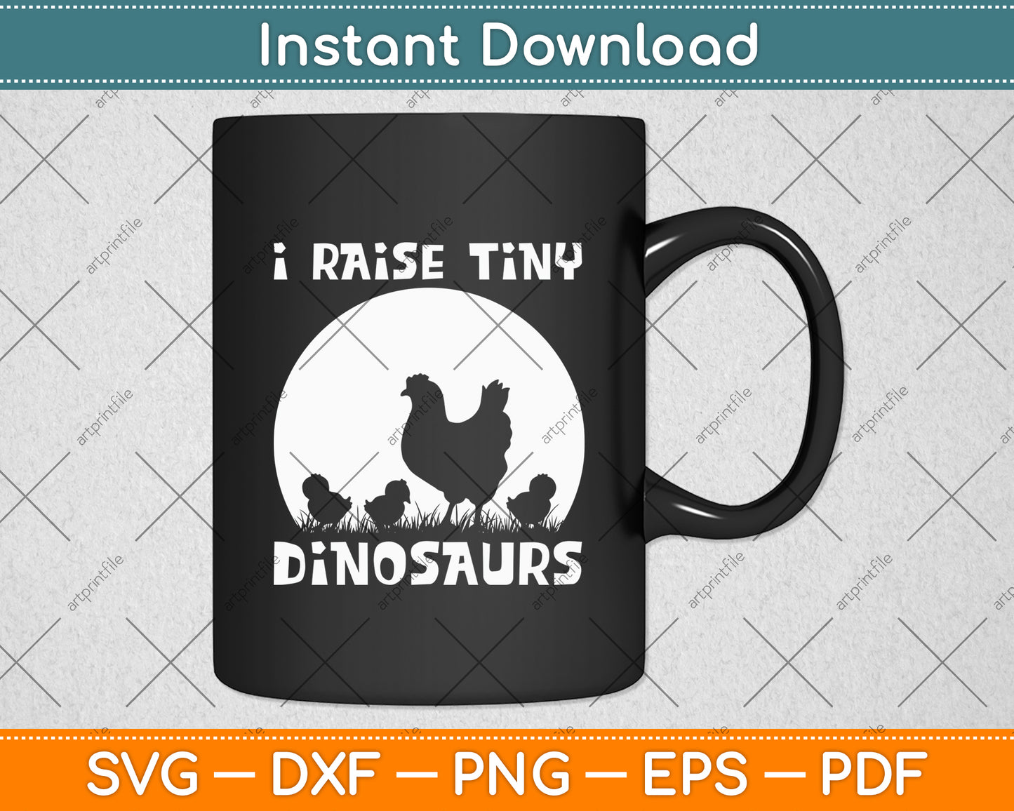 I Raise Tiny Dinosaurs Farm Lover Chicken Farmer Funny Svg Digital Cutting File