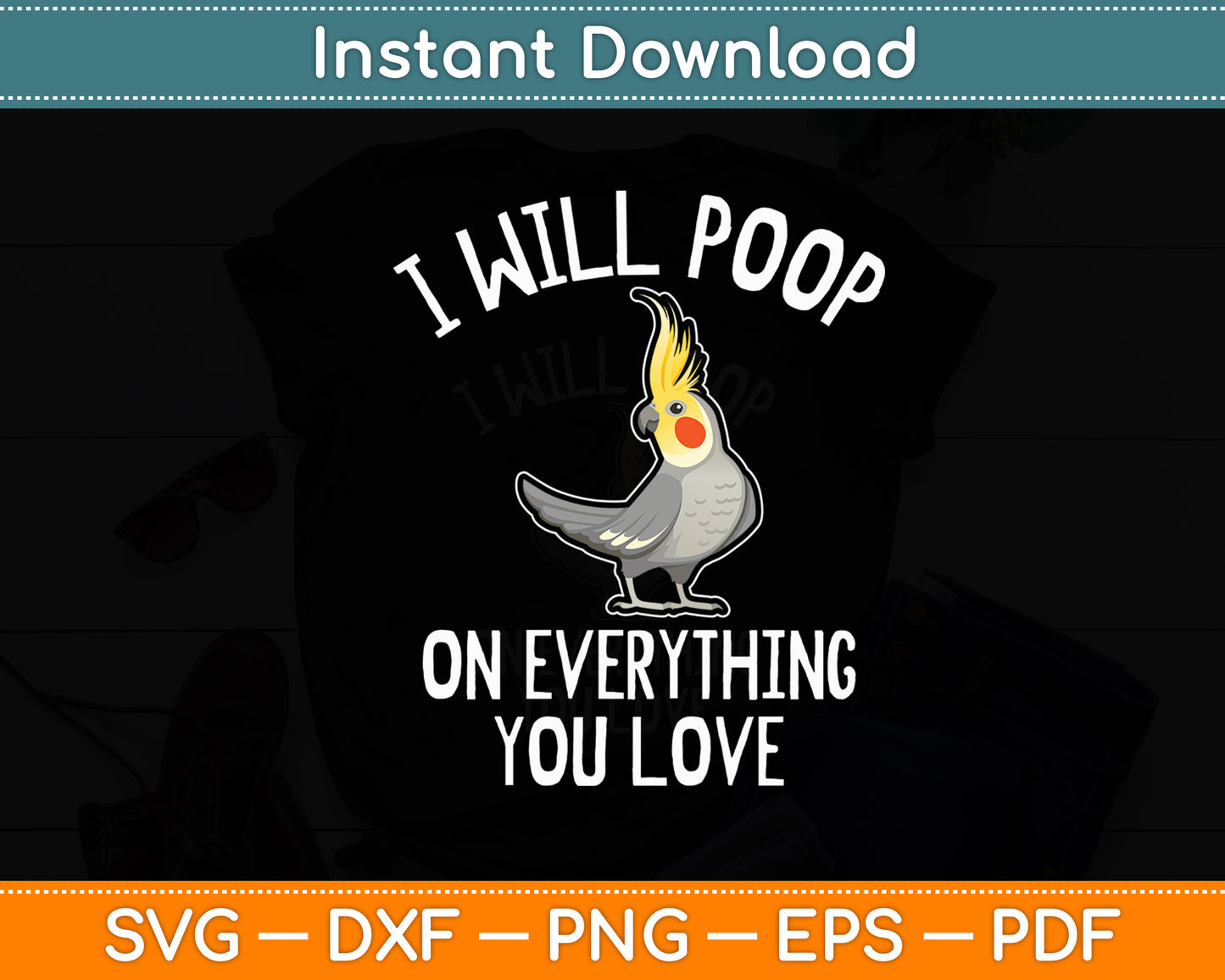 I Will Poop On Everything You Love Funny Svg Digital Cutting File