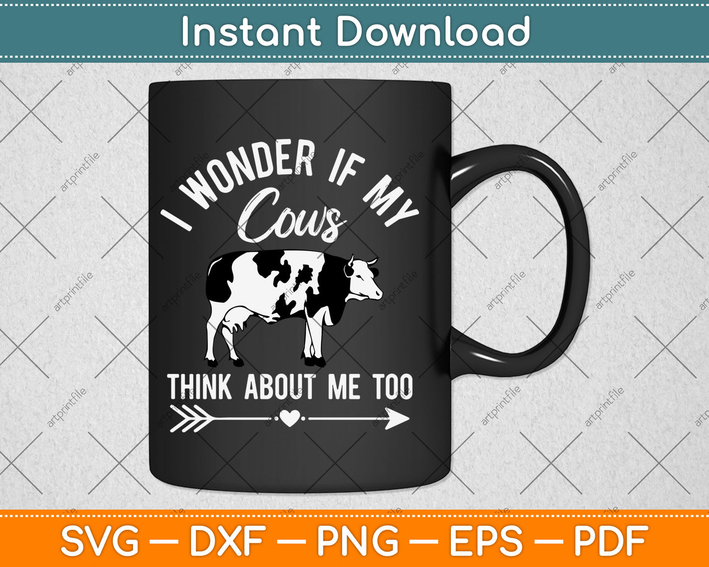 I Wonder If My Cows Think About Me Too Cow Lover Svg Digital Cutting File