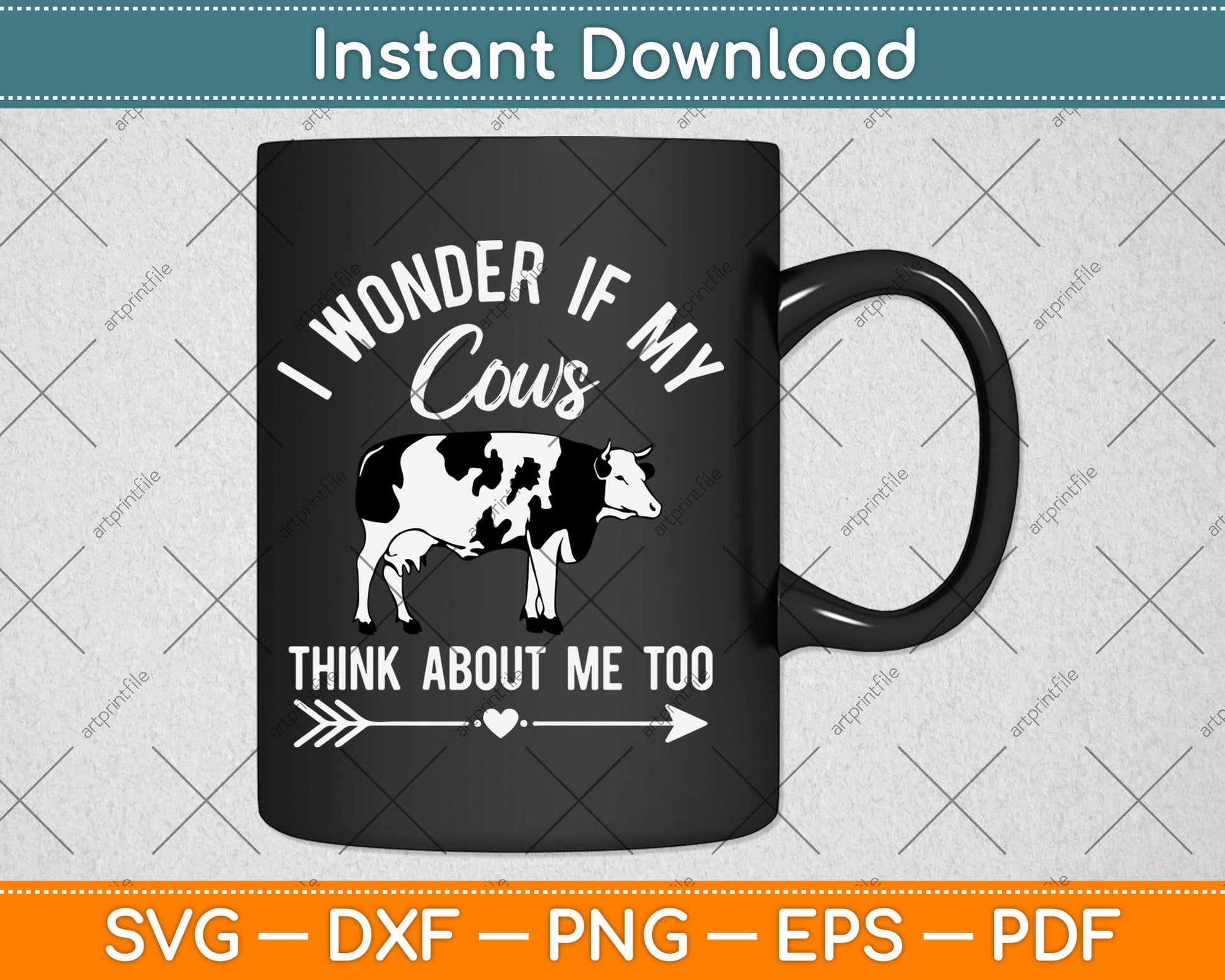 I Wonder If My Cows Think About Me Too Cow Lover Svg Digital Cutting File