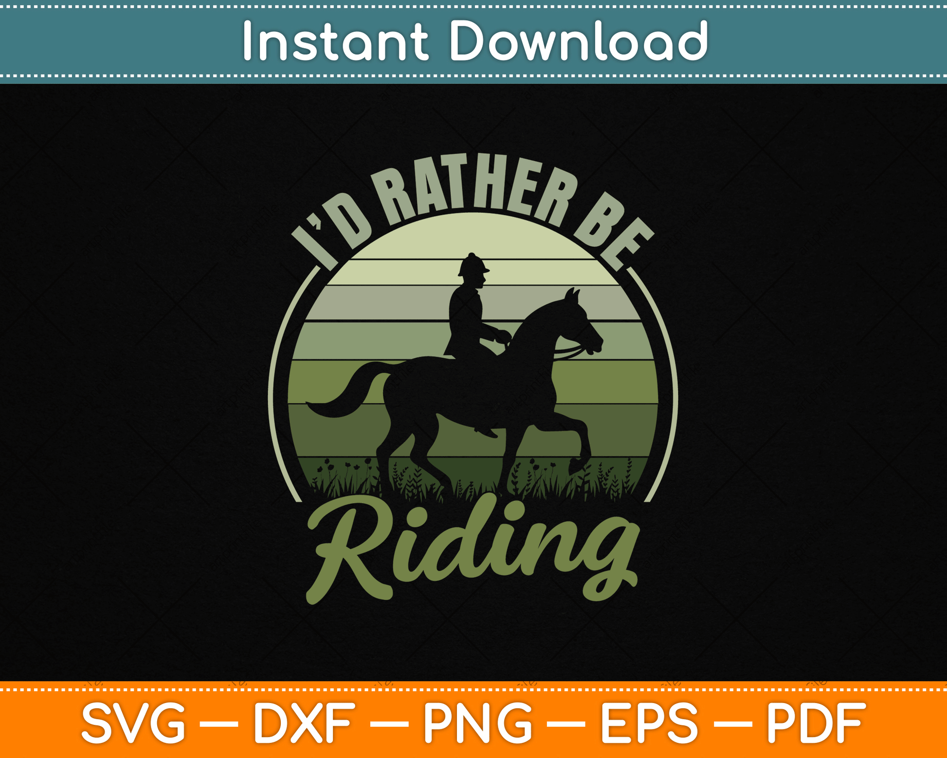 I’d Be Rather Be Riding Funny Svg File