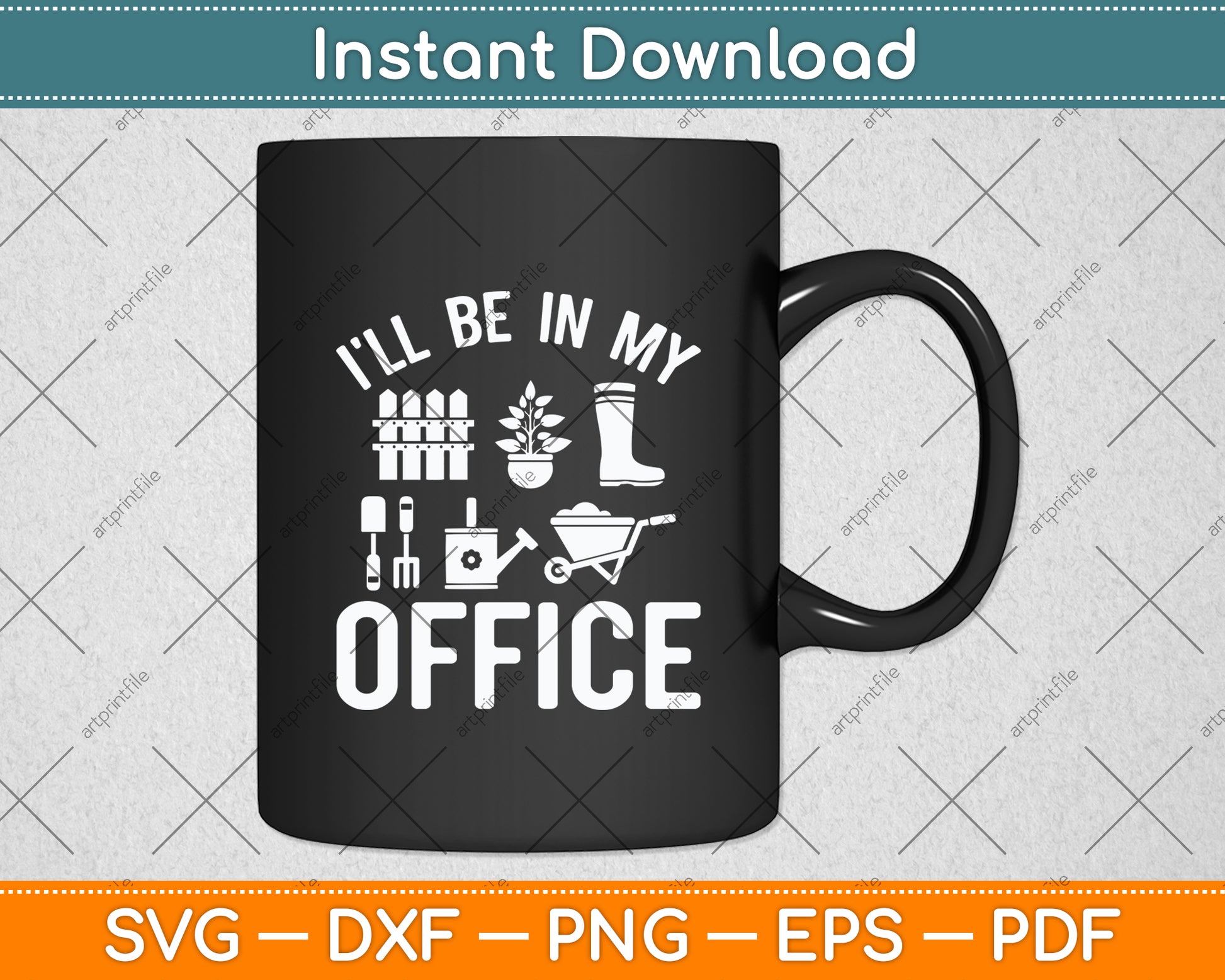 I'll Be In My Office Garden Funny Gardening Svg Digital Cutting File