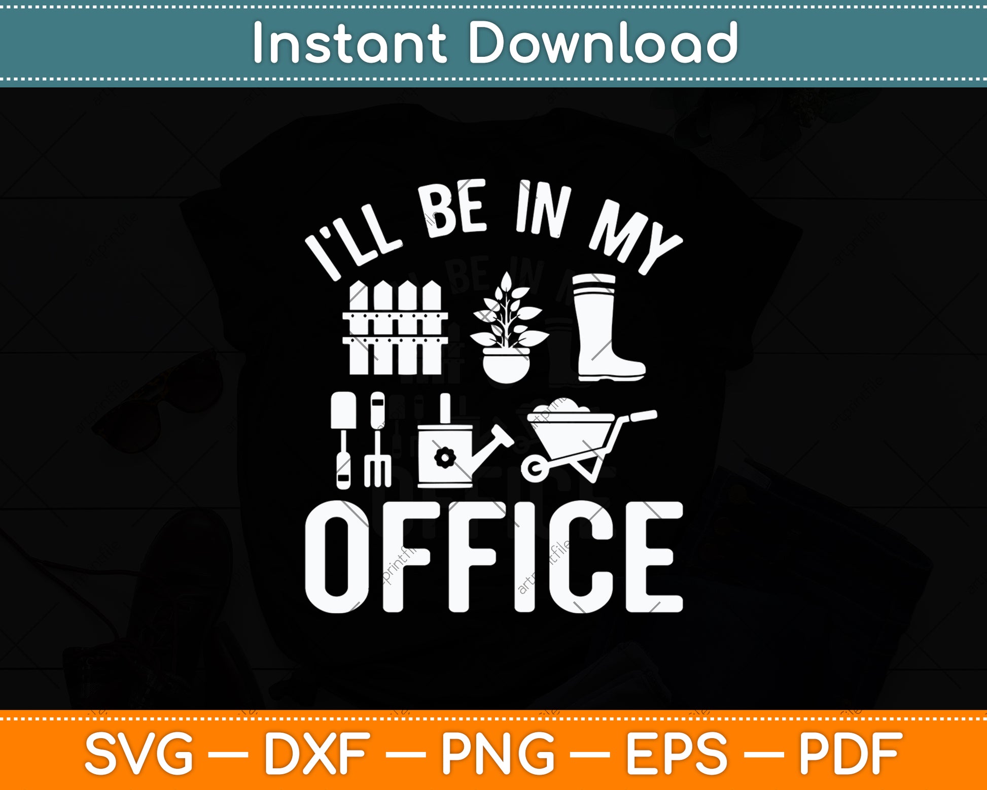I'll Be In My Office Garden Funny Gardening Svg Digital Cutting File