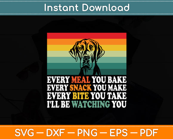 I'll Be Watching You - Dog Lover Retro Funny Svg Digital Cutting File