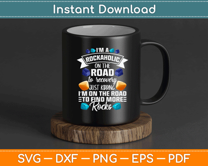 Geologist Humor SVG PNG File for Rock Collector Gifts and Geode Hunter Craft Designs