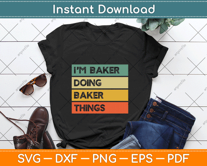 Personalized baker SVG cutting file for Cricut baking and kitchen projects