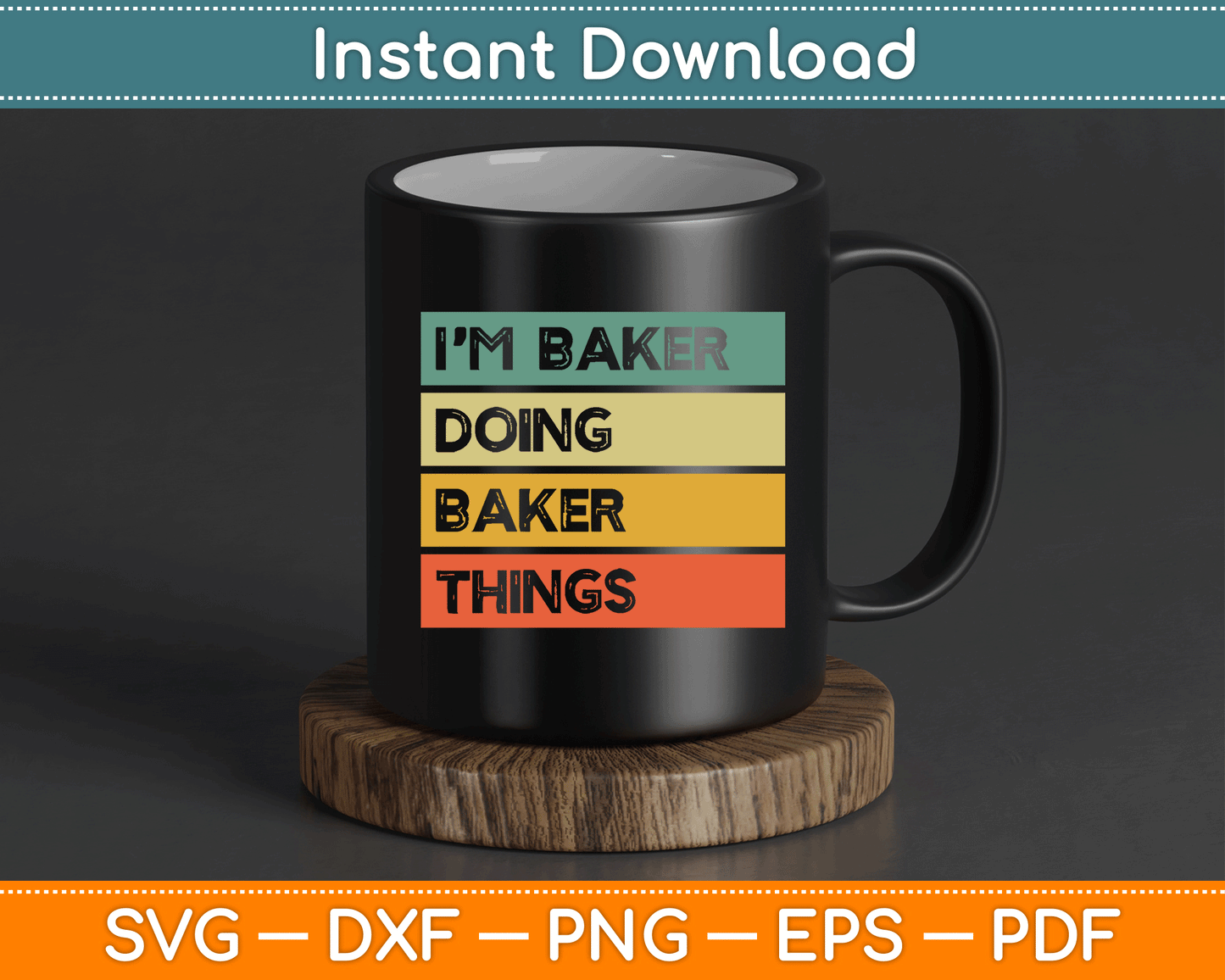 Funny bread baker SVG design for home bakers and pastry chef gifts