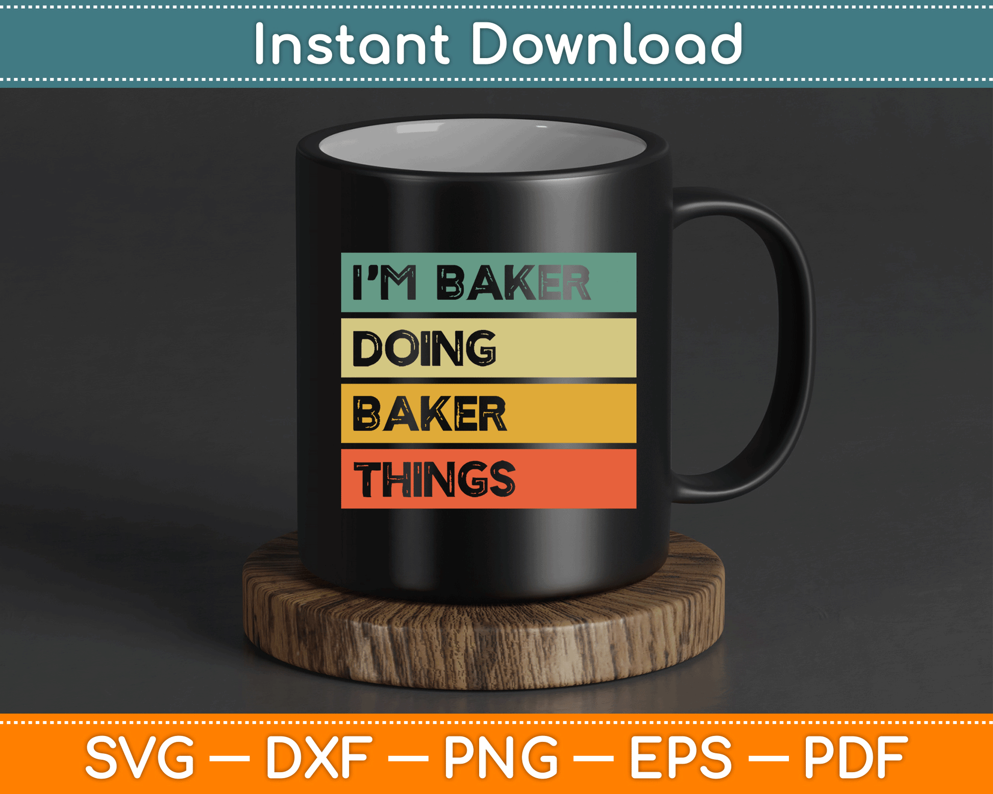 Funny bread baker SVG design for home bakers and pastry chef gifts