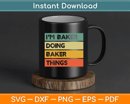 Funny bread baker SVG design for home bakers and pastry chef gifts