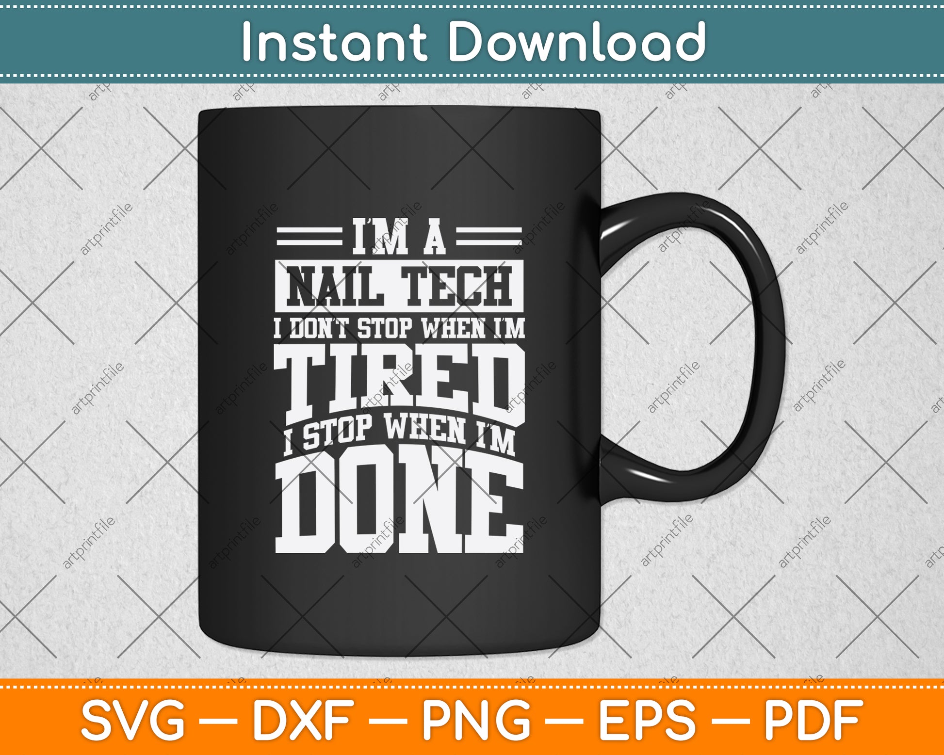 I'm A Maintenance Technician I Don't Stop When I'm Tired Svg Digital Cutting File
