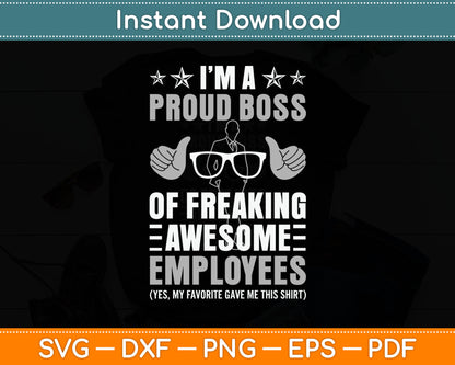 I'm A Of Freaking Awesome Employees Gift Svg Digital Cutting File