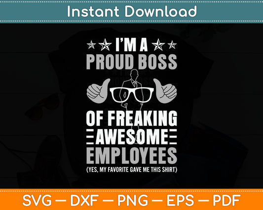 I'm A Of Freaking Awesome Employees Gift Svg Digital Cutting File