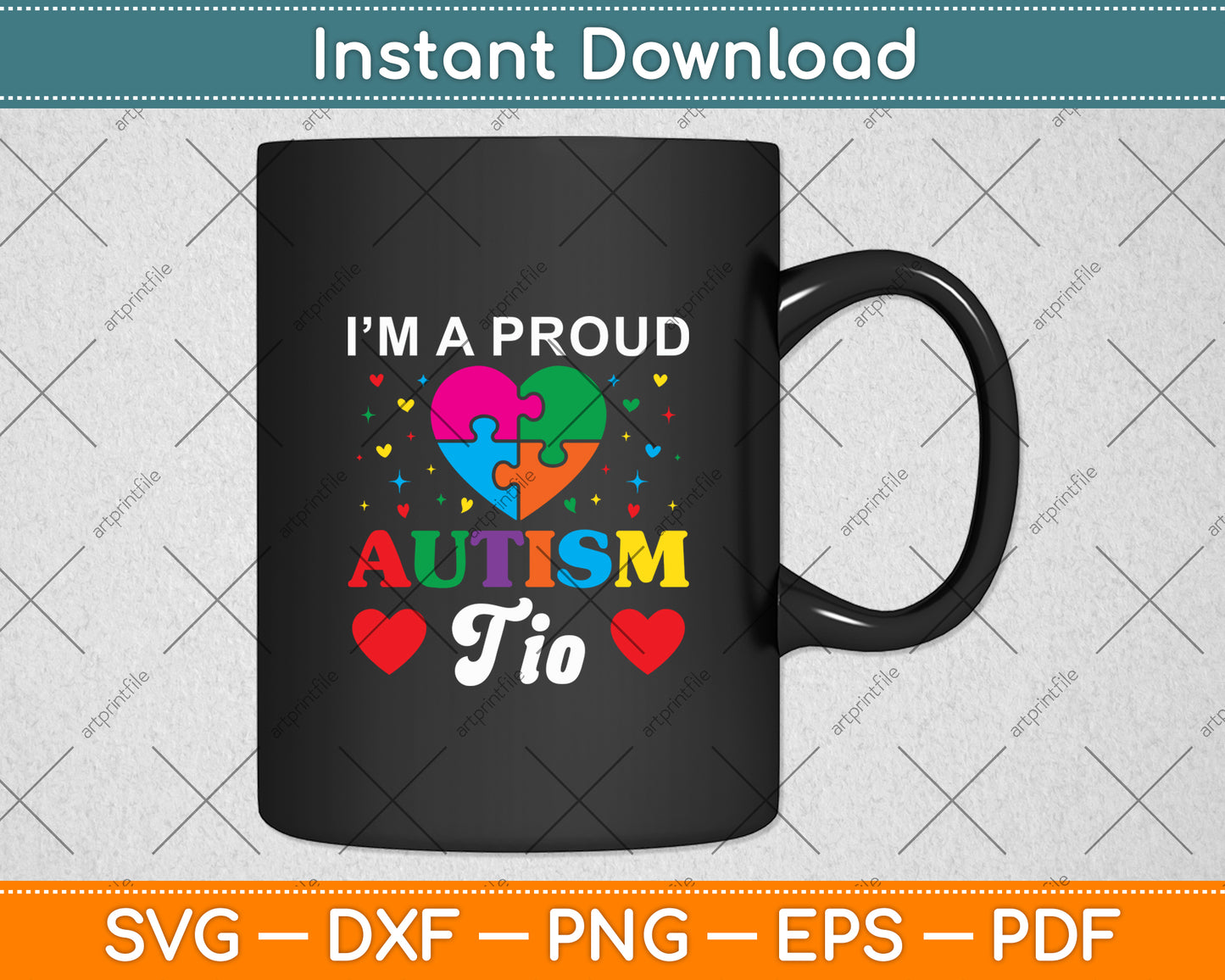 I'm A Proud Autism Tio Autism Awareness Svg Digital Cutting File
