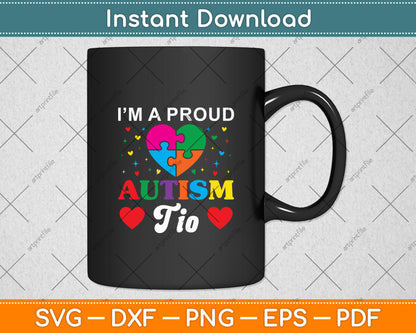 I'm A Proud Autism Tio Autism Awareness Svg Digital Cutting File