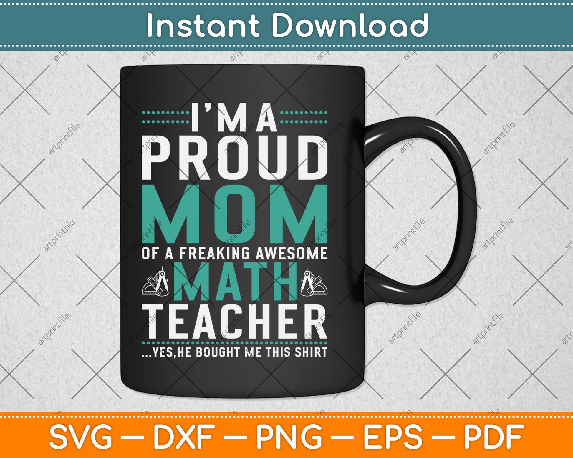 I’m A Proud Mom for Mom Math Solver Mother's Day Svg Digital Cutting File