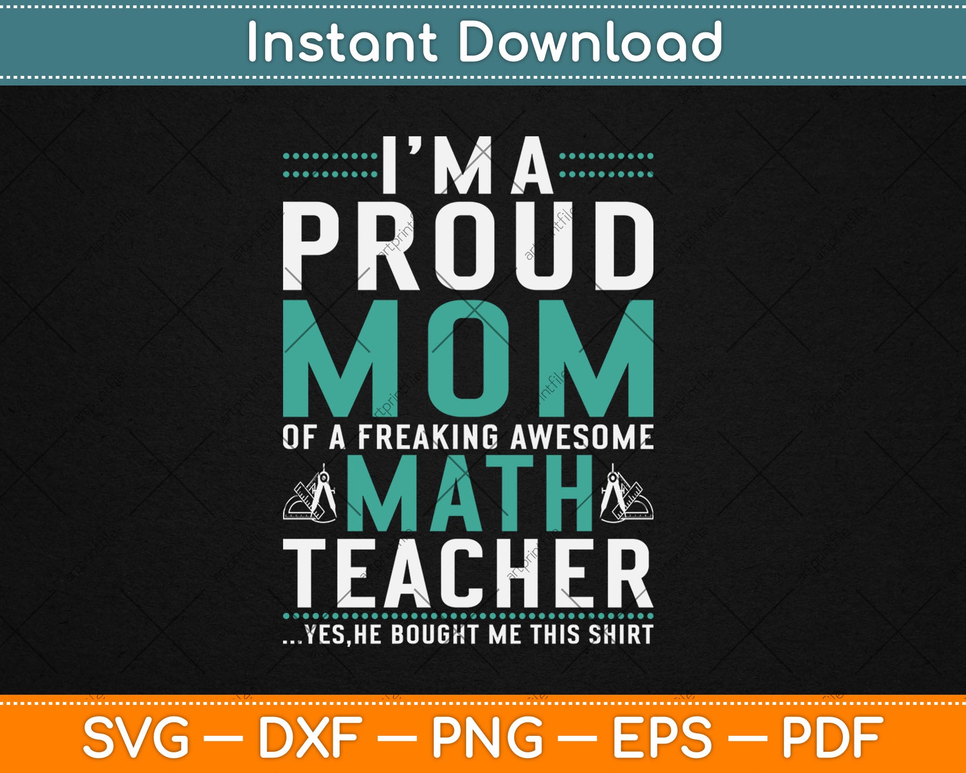 I’m A Proud Mom for Mom Math Solver Mother's Day Svg Digital Cutting File