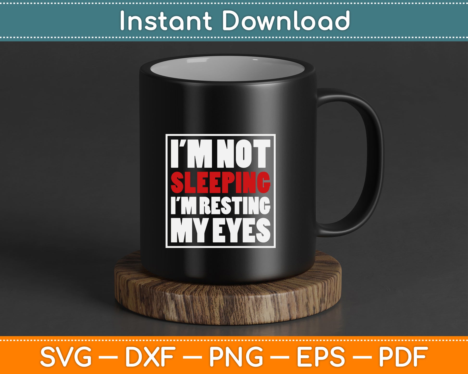 Humorous nap quote SVG digital download for tired people and retirees