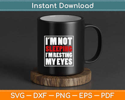 Humorous nap quote SVG digital download for tired people and retirees