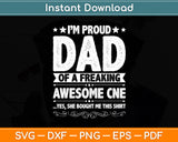 I'm Proud CNA Dad Vintage Svg Digital Cutting File