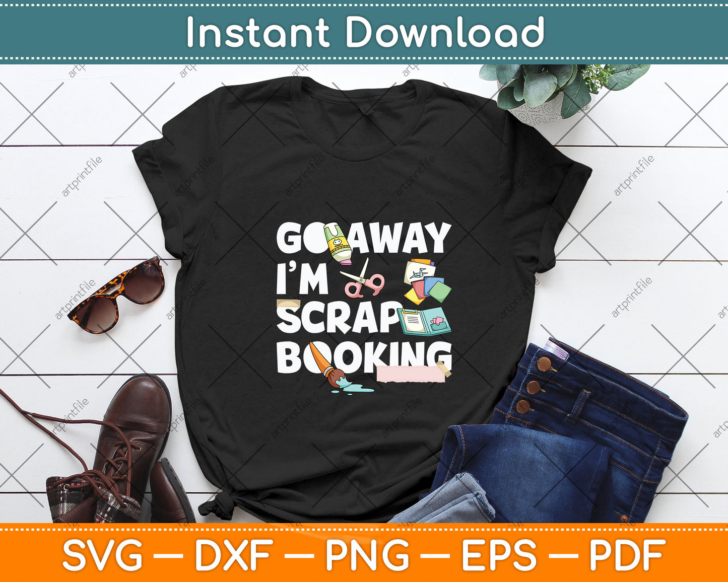 I'm Scrapbooking Mothers Day Svg Png Dxf Digital Cutting File