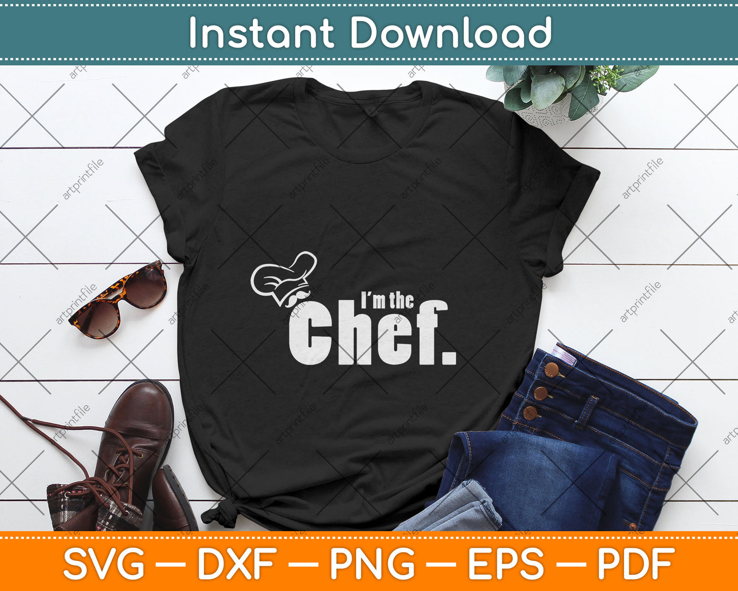 I'm The Chef - Funny Cook Chef Cooking Svg Digital Cutting File