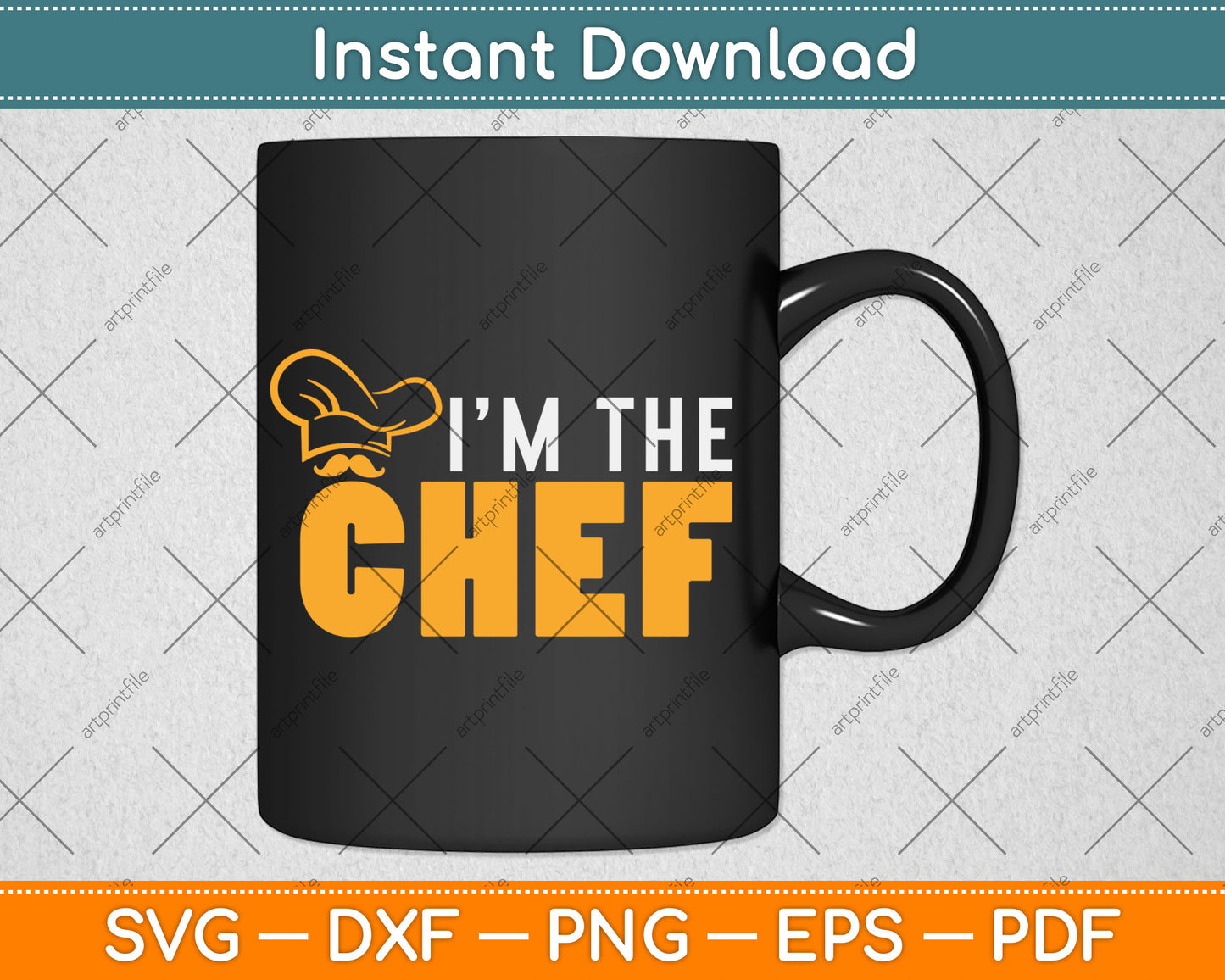 I'm The Chef Cooking Cook Funny Chef Svg Digital Cutting File