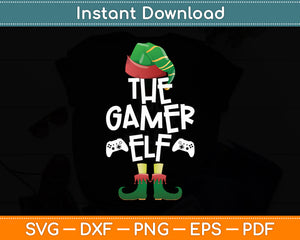 I'm The Gamer Elf Christmas Funny Svg Digital Cutting File