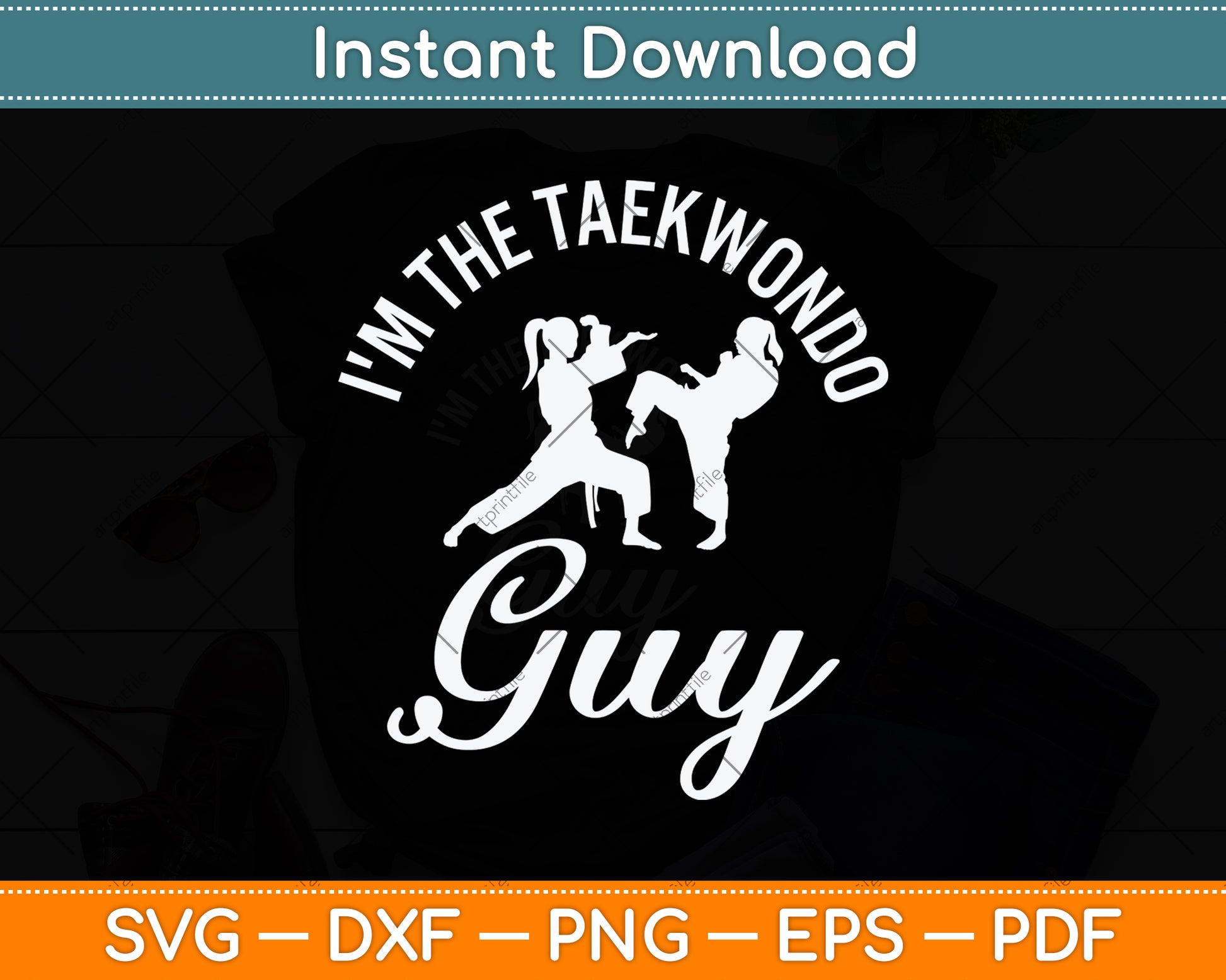 I'm The Taekwondo Guy Svg Png Dxf Digital Cutting File