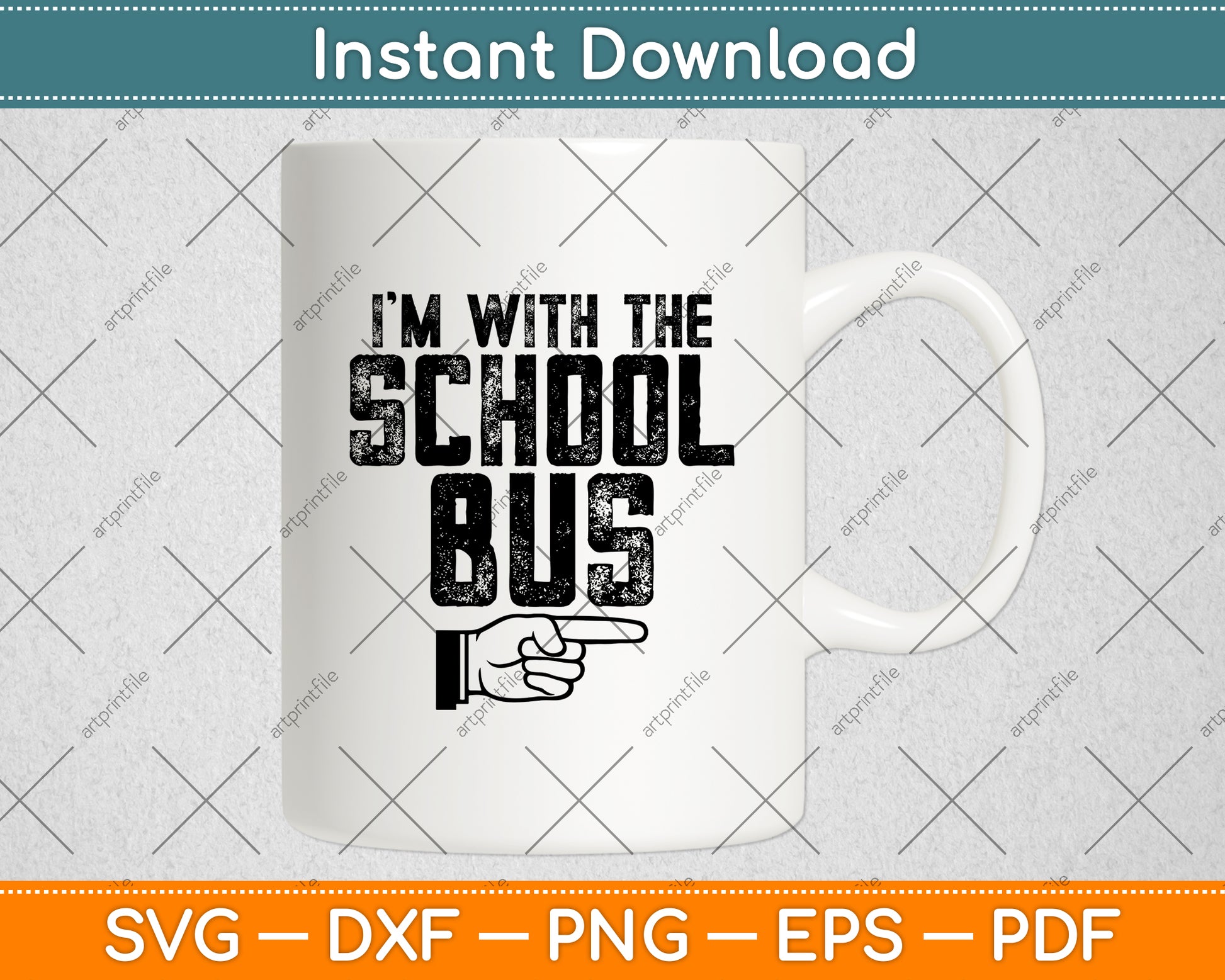 I'm With The School Bus Driver Halloween Costume Svg Digital Cutting File