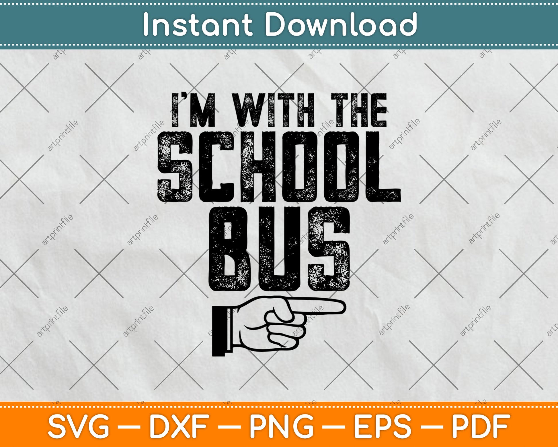 I'm With The School Bus Driver Halloween Costume Svg Digital Cutting File