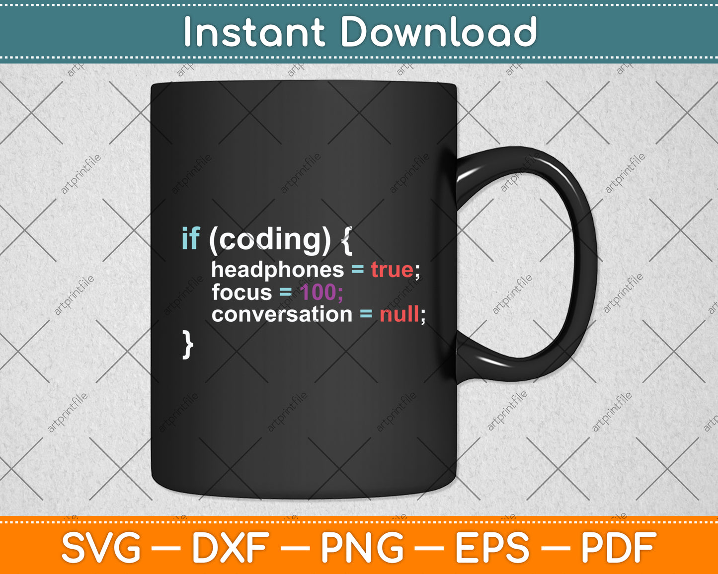 If Coding Headphones True Programmer Developer Funny Svg Digital Cutting File