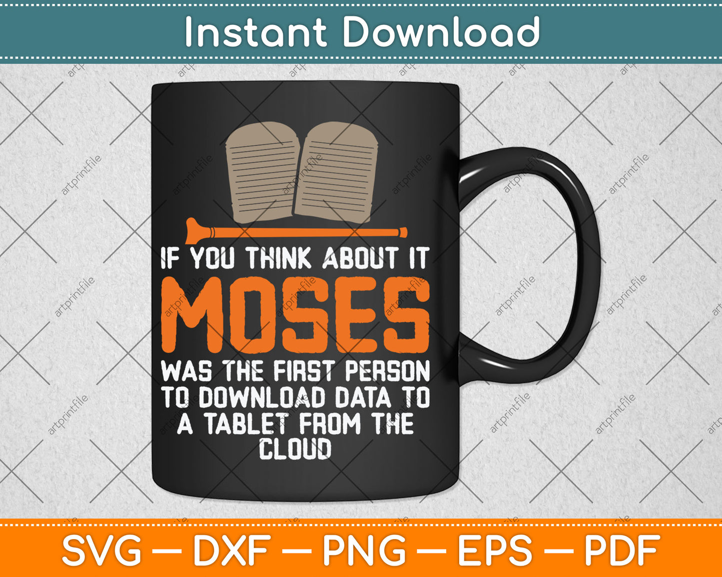 If You Think About It Moses Religious Christian Svg Digital Cutting File