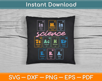 In My Science Teacher Era Funny Science Teacher SVG Digital Cutting File