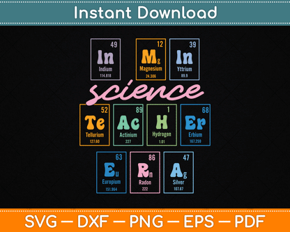 In My Science Teacher Era Funny Science Teacher SVG Digital Cutting File