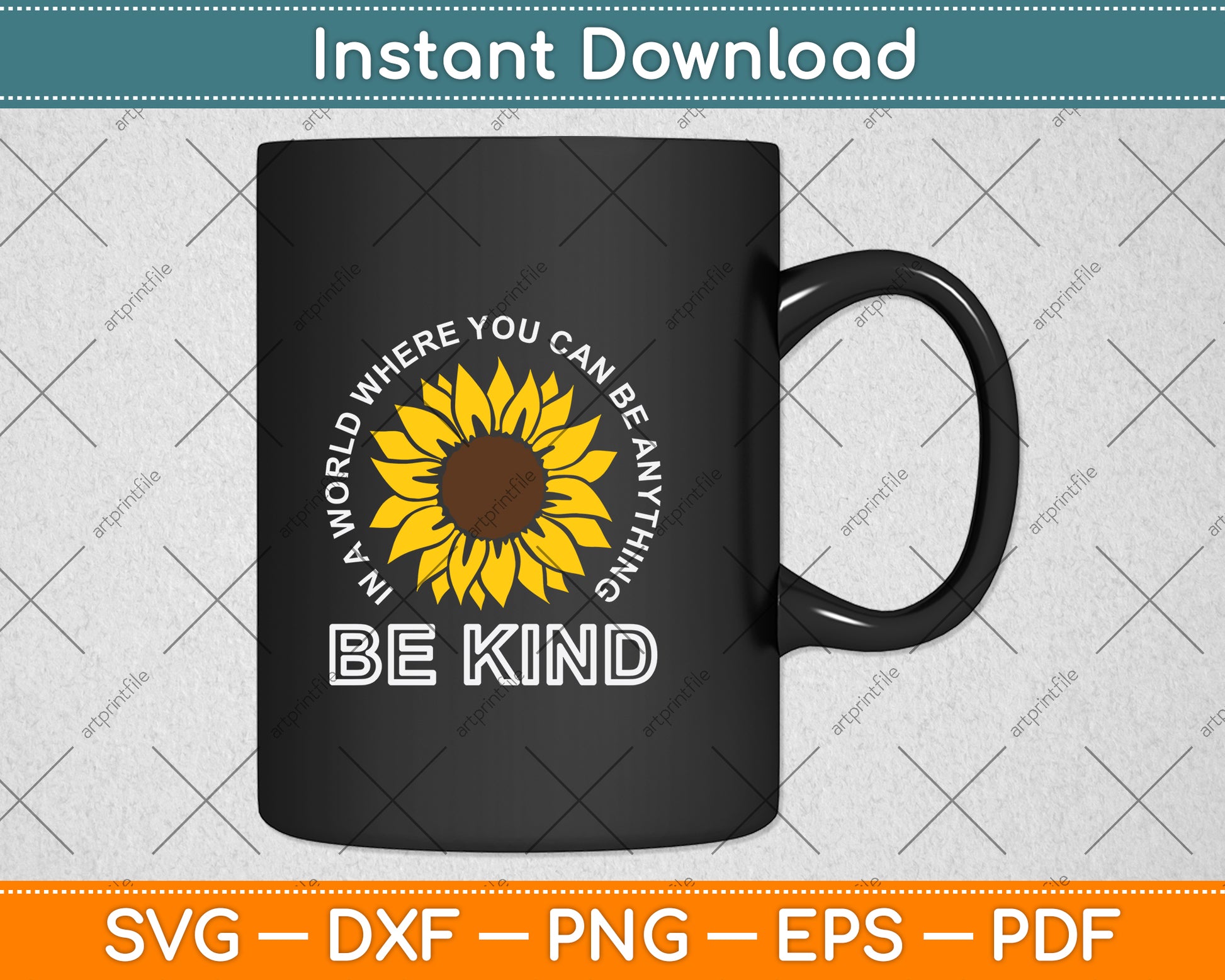 In A World Where You Can Be Anything Be Kind Svg Png Dxf Digital Cutting File