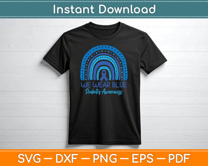 In November We Wear Blue Diabetes Awareness SVG Digital Cutting File
