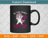 In This Family No One Fights Alone Breast Cancer Awareness Svg Digital Cutting File