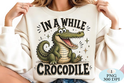 In A While Crocodile Halloween PNG