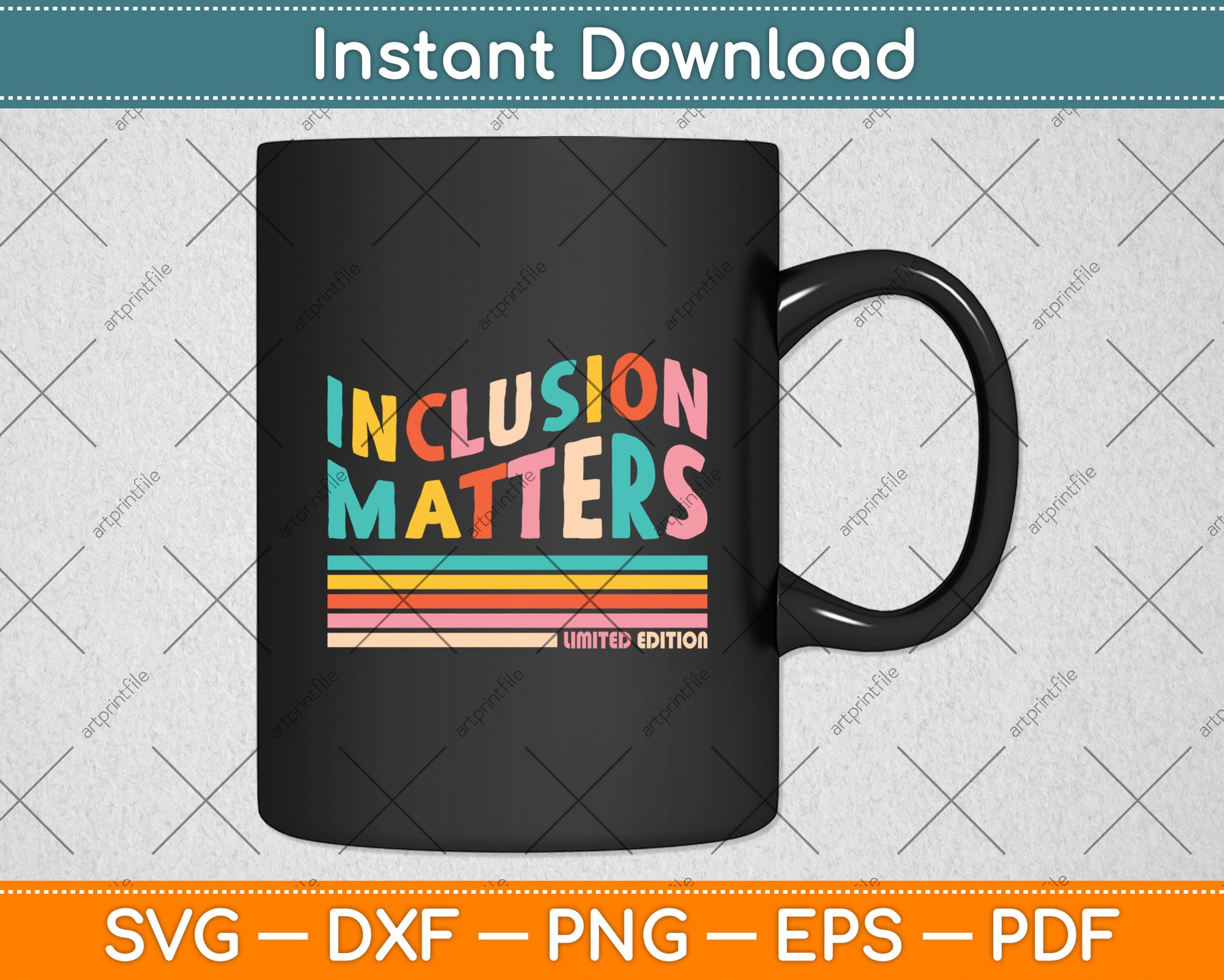 Inclusion Matters Limited Edition Retro Svg Digital Cutting File