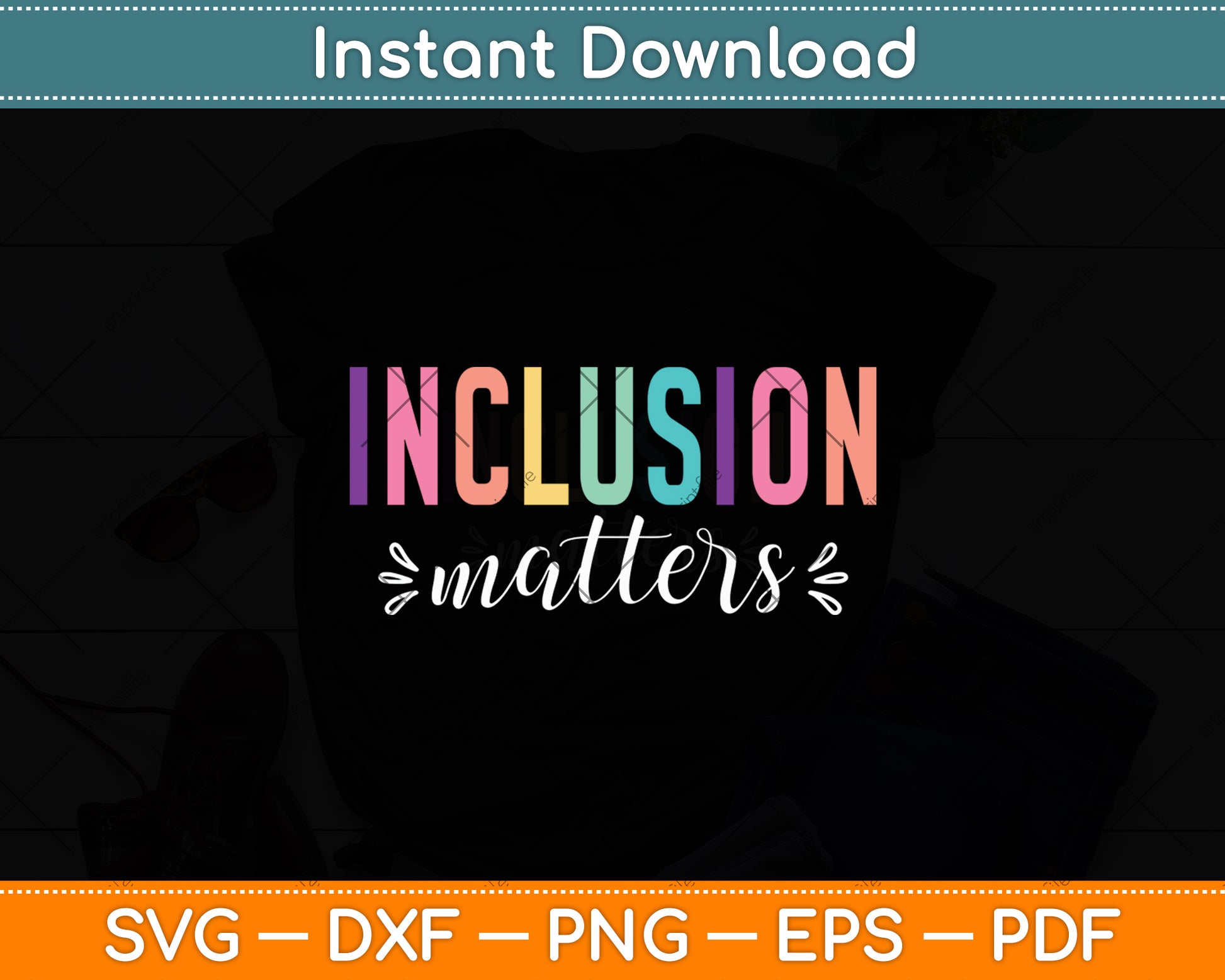 Special Education Autism Awareness Teacher Inclusion Matters Svg Digital Cutting File
