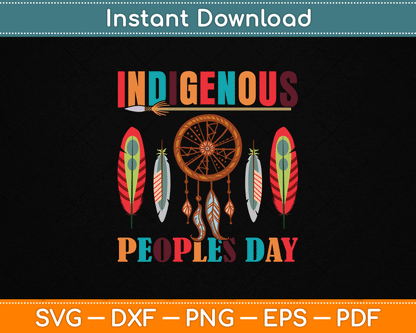 Indigenous Peoples Day for a Native American SVG Digital Cutting File