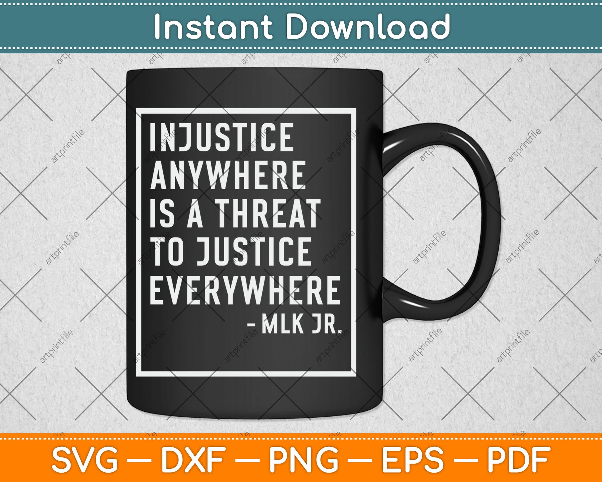 Injustice Anywhere Is A Threat To Justice Everywhere Quote Svg Digital Cutting File